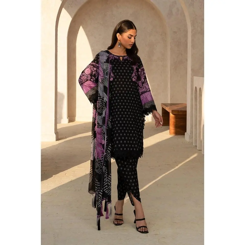 CHARIZMA C-PRINTS 3-PC Lawn Shirt with Chiffon Dupatta and Trouser CP4-10