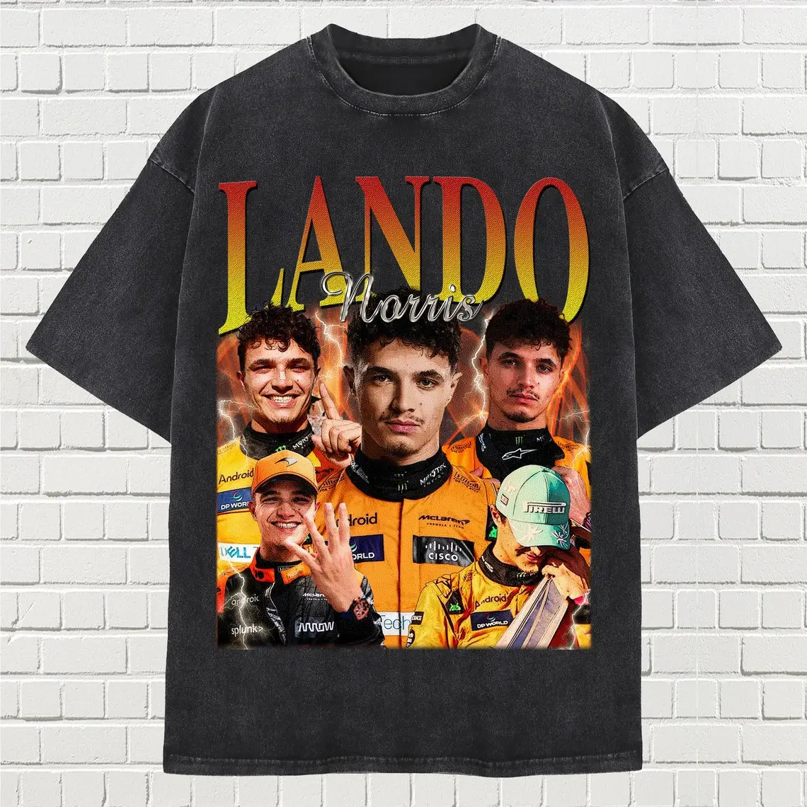 Limited Lando Norris Shirt, Vintage Lando Norris F1 Unisex T-Shirt, F1 Merch, Racing Fan Gift, Lando Norris Formula Tee