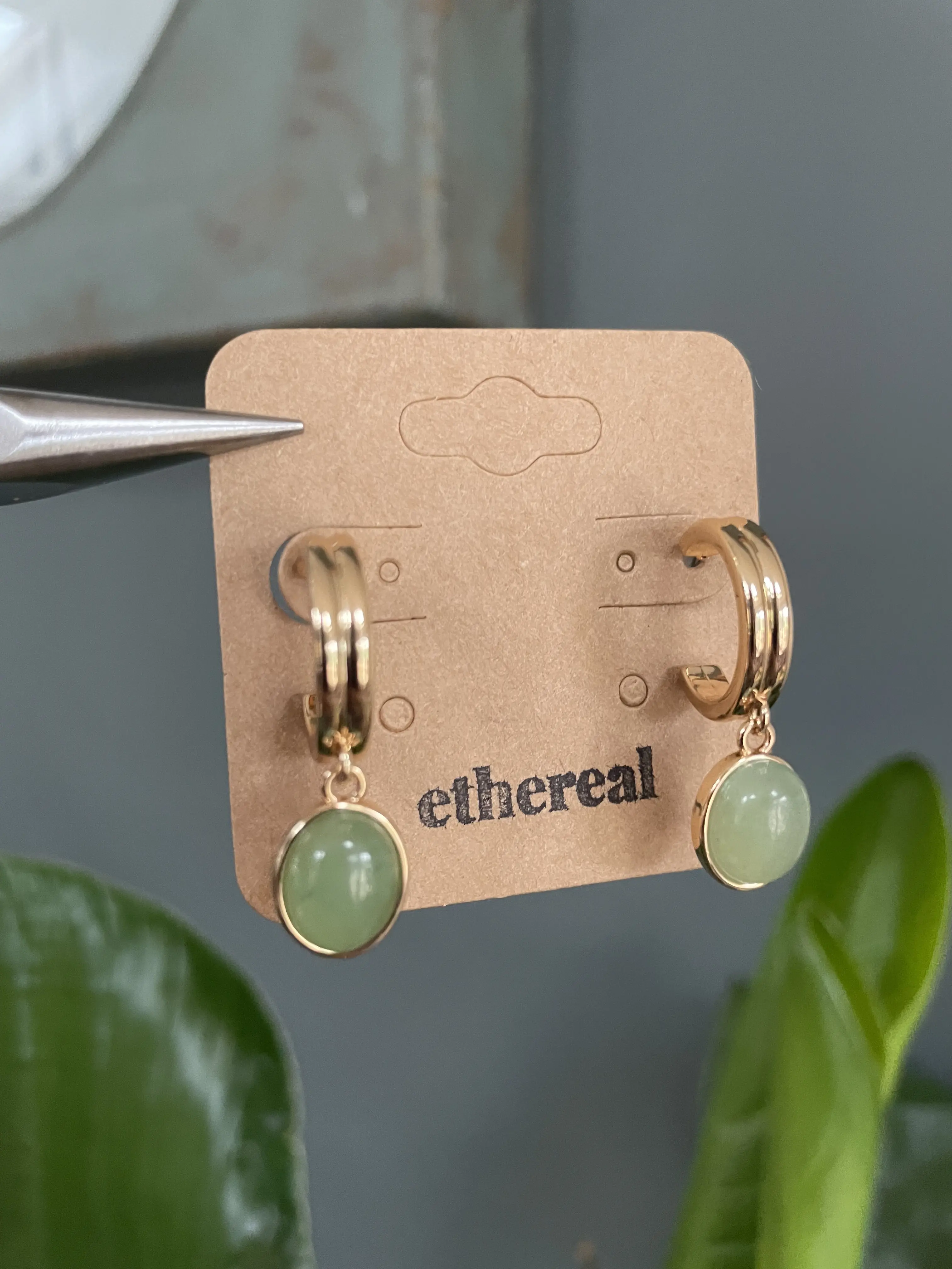 Viral Green Aventurine Stud Earrings | Stud Earrings | Perfect for Everyday Wear | Green Earrings | Affordable Jewellery | Ethereal Jewellery | Gift Ideas for Her | Perfect Christmas Present
