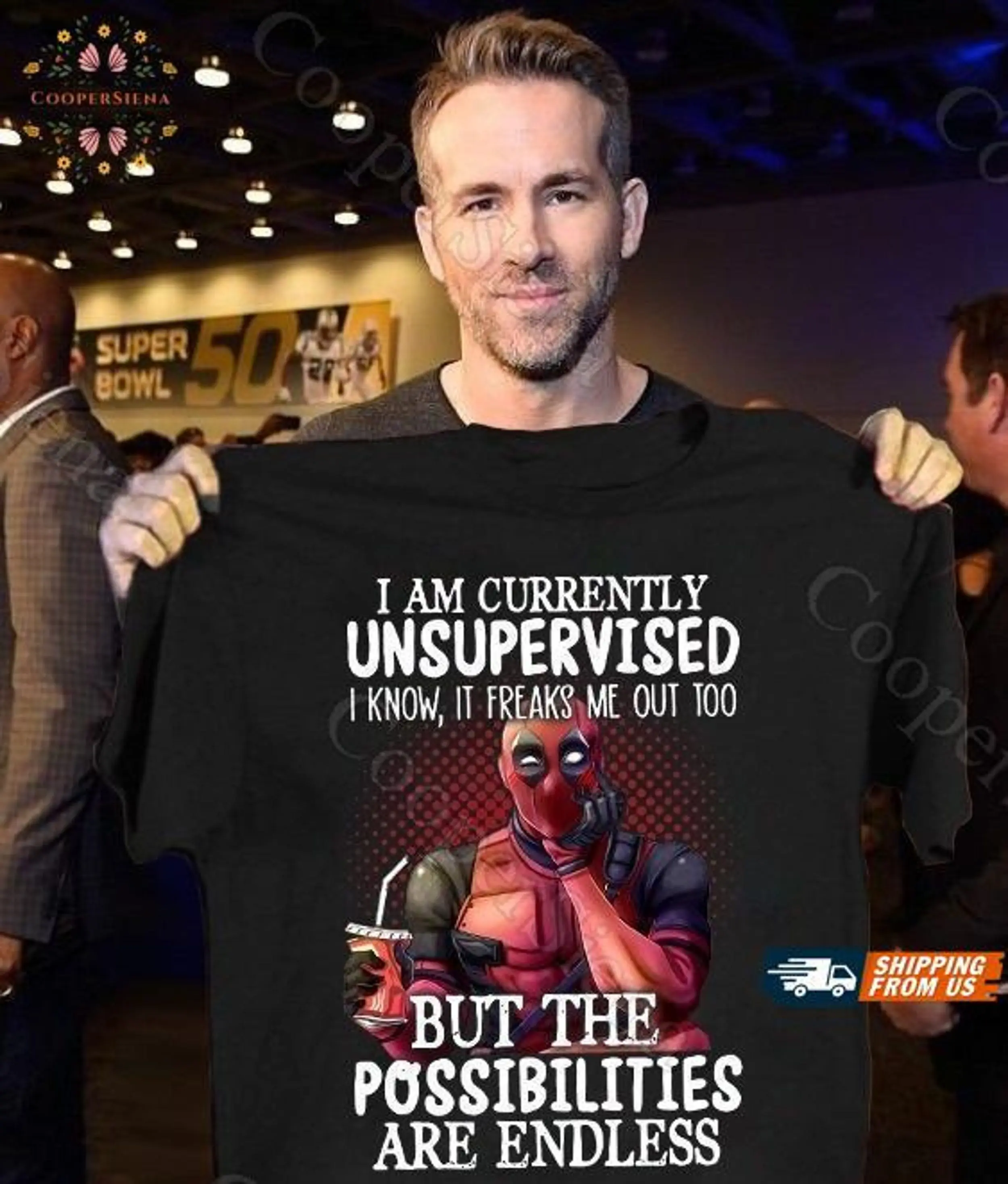 Deadpool 3 Shirt, Deadpool Superhero Shirt Cotton Crewneck