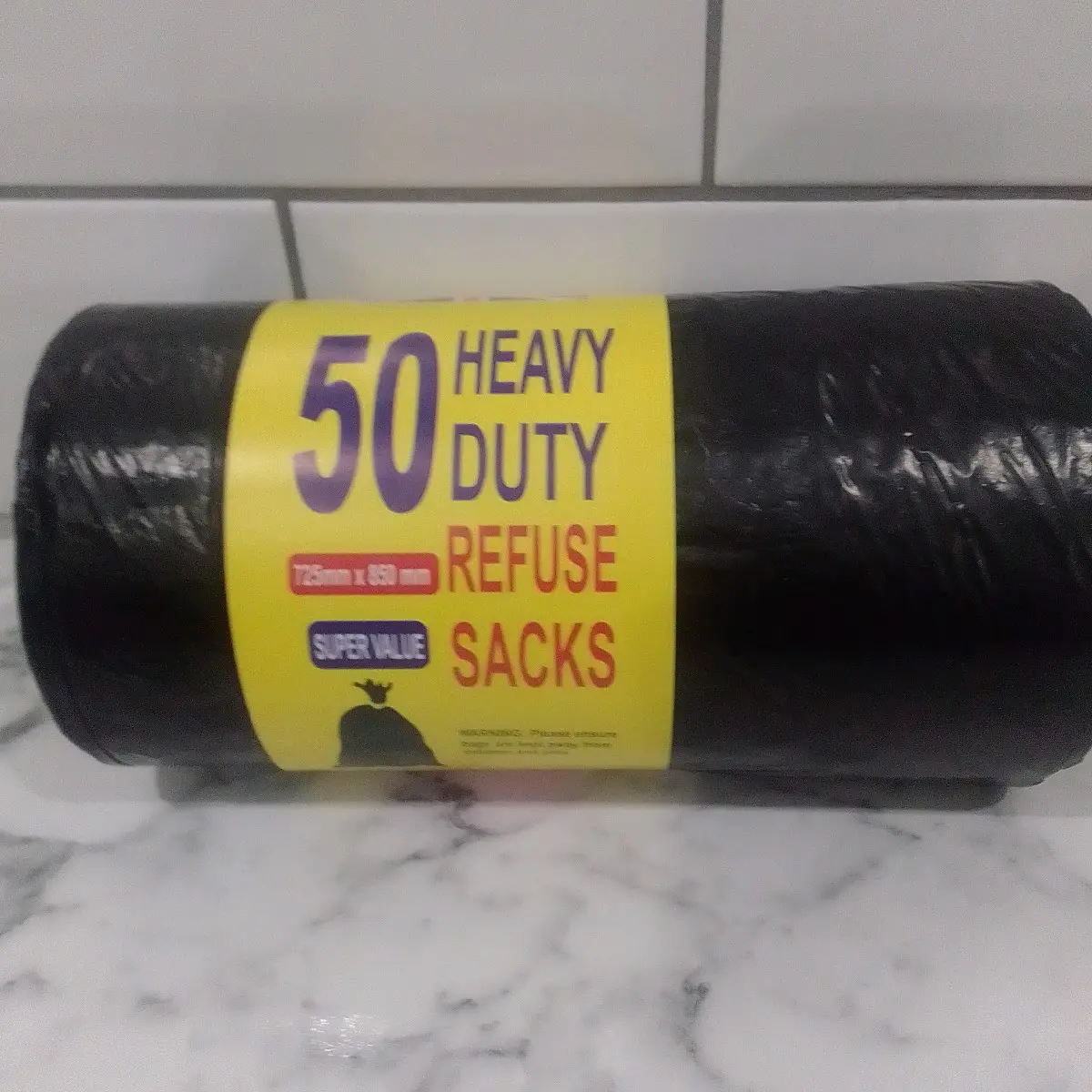 50 Heavy Duty Refuse Sacks for Home and Office Use x4