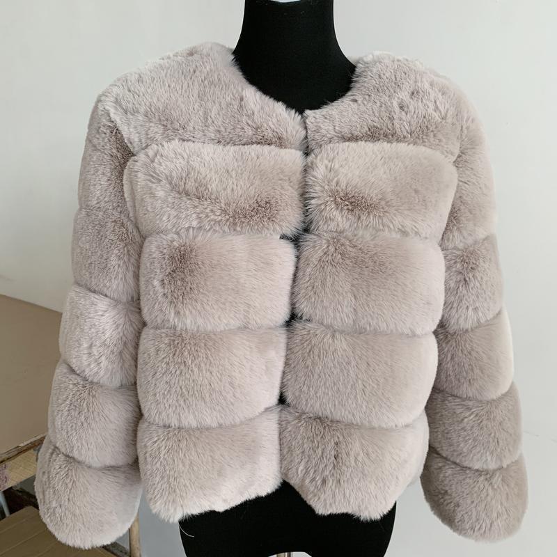 [2024]Women faux Faux Fur Coat Autumn Winter High Quality Faux Fox Fur Coat fluffy coat fury elegant faux furr 7xl plus size women clothing1 7