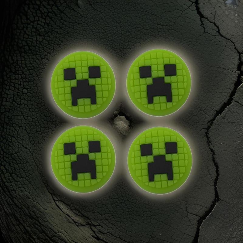CrazyDiy Thumb Grips for Nintendo Switch, Switch Lite & Oled - 4 pcs - Green - High quality material Silicone 1