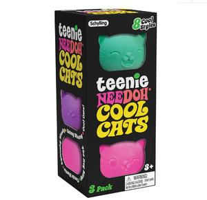 Teenie Needoh Cool Cats 3 Pack Squishy Sensory Toy