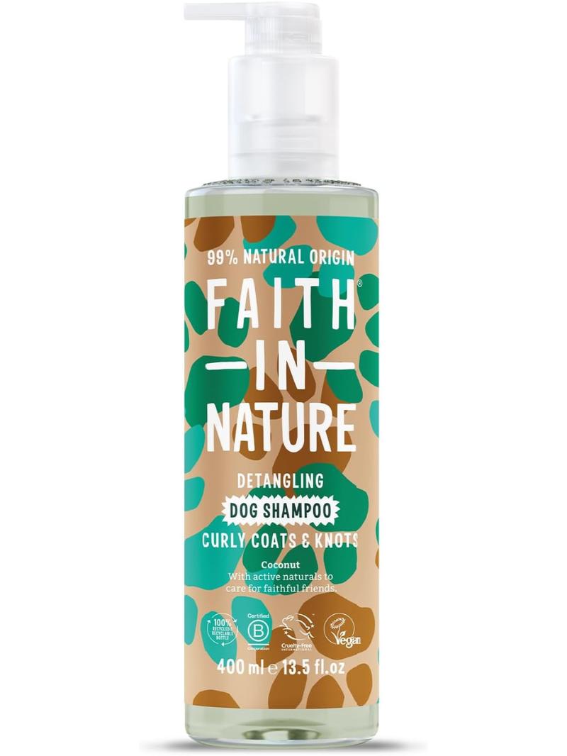 Product Introduction of Faith In Nature Natural Coconut Dog Shampoo, Vegan & Cruelty Free, No SLS,Silicones or Parabens, Detangling, For Curly Coats, 400ml 3