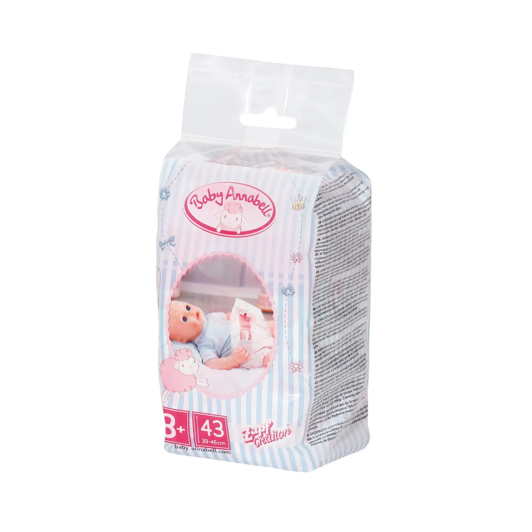 Baby Annabell 43cm Doll Nappies 5 Pack