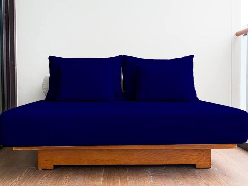 Extra Deep Pocket Plain Fitted Bed Sheet (26cm) Thread Fabric Super Soft & Breathable Comfortable All UK Sizes For Thick Mattress Available in 13 Different Color UK 3