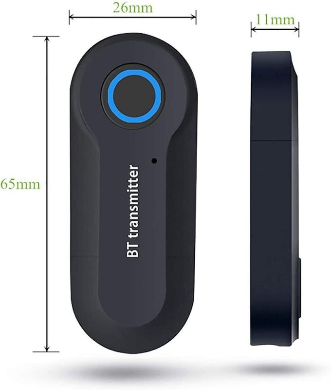 Bluetooth Transmitter Aigoss, Wireless Portable USB Transmitter, Bluetooth 4.2 f Accessories Metal Stereo Cd Compact Device Phone Speakers 2