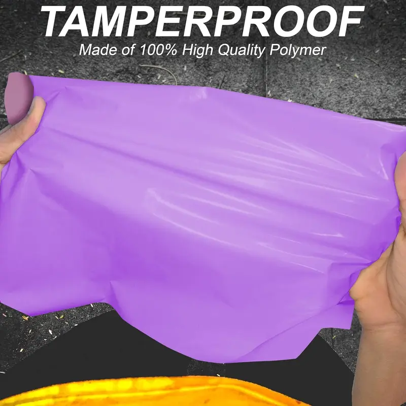 75 Mixed Size Purple Mailing Bags, Self Seal 3 Size Strong Waterproof Poly Plastic Envelopes for Parcels, Packaging, Small, Medium, Large Mail, Shipping Delivery Bags 3