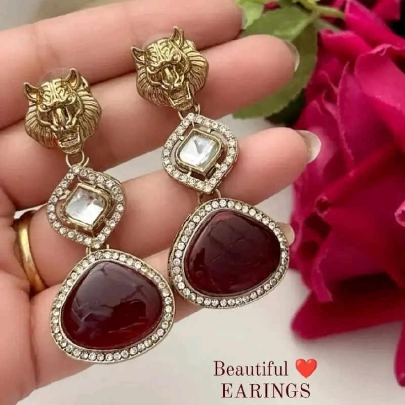 Bollywood Style Sabyasachi Earring for Indian/Pakistani Asian Women 1