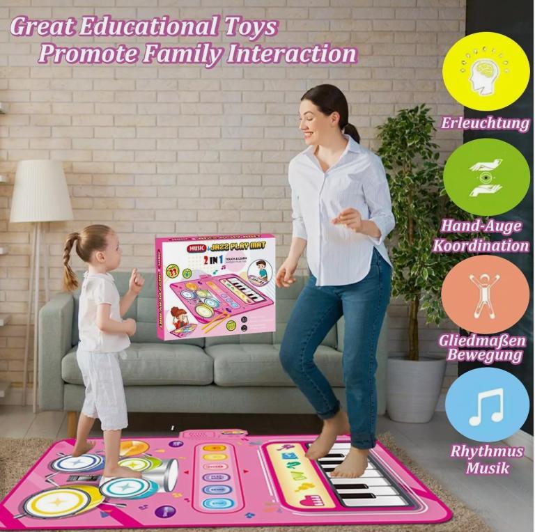Product Introduction of Musical Mat Toys for 3 Year Old Girls Educational Music Toy Music Dance Keyboard 0