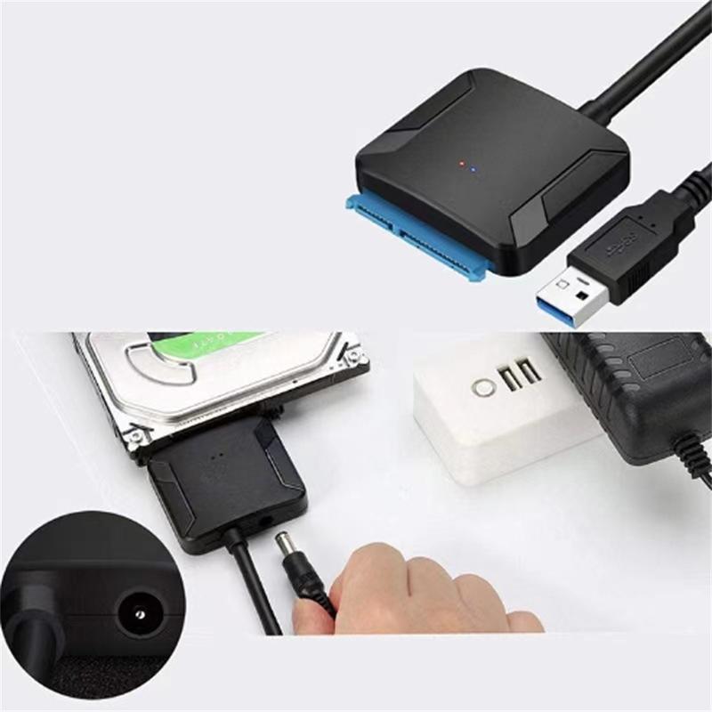 2x SATA to USB 3.0 2.5/3.5 inch HDD SSD Hard Drive Disk Converter Cable Adapter UK 2