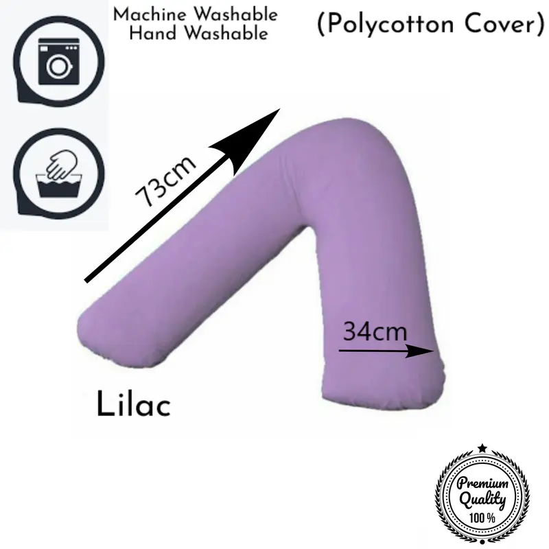 ARLINENS Polycotton V Support Pillowcase - Comfortable, Machine Washable, Available in Multiple Colors 6