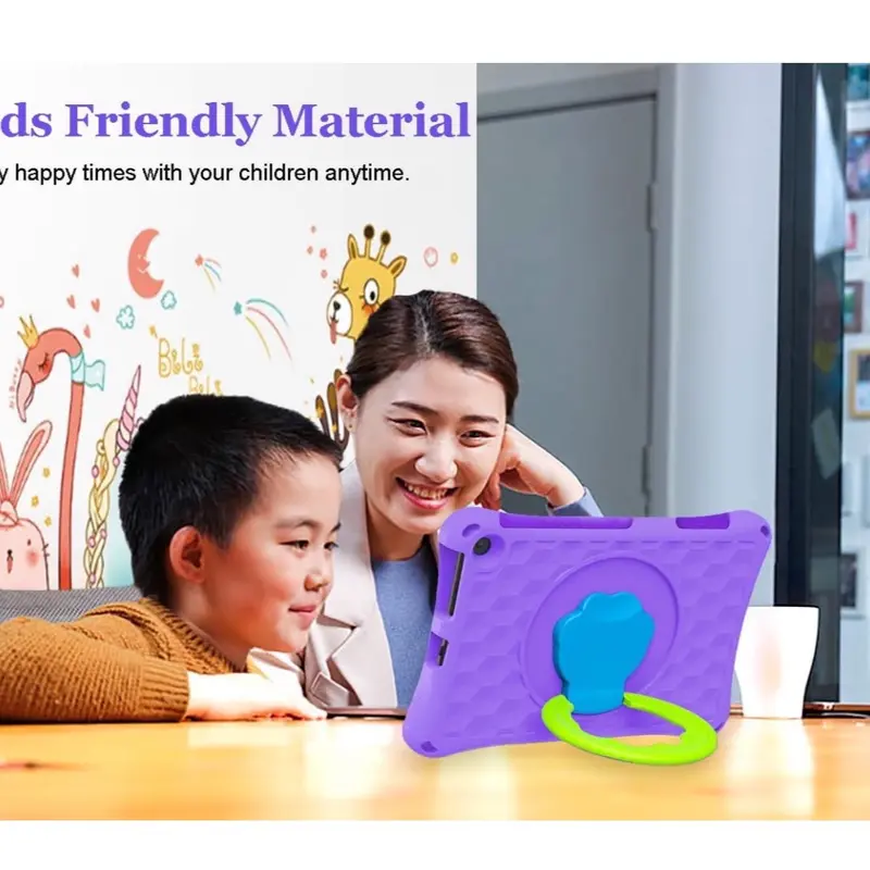 13th/11th Generation, 2023/2021 Release) New 10in Tablet Case for Kids. Riaour ipad 10 case Light Weight Anti Slip Shockproof Kids Friendly Case(Incompatible with iPad Samsung). (Purple) Accessories Computer Covers 4