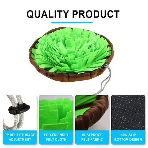 Snuffle Mat for Dogs & Puppies - Washable Training Puzzle Toy for Large & Small Dogs - Game for Boredom & Feeding Mat for Dogs Brain Stimulation & Stress Relief - Pet Foraging Mat for Smell Training 3