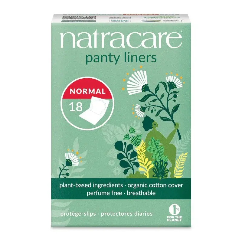 Natracare Natural Normal Panty Liners - With Organic Cotton - Individually Wrapped