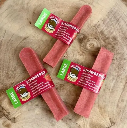 Nova Dog Chews Yak Snack - Blueberry, Strawberry, Apple, Peanut Butter 2