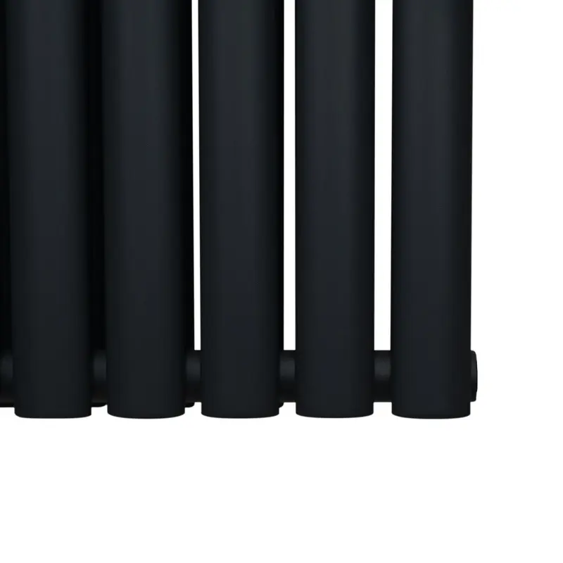 Oval Column Radiator – 1800mm x 600mm – Black 5