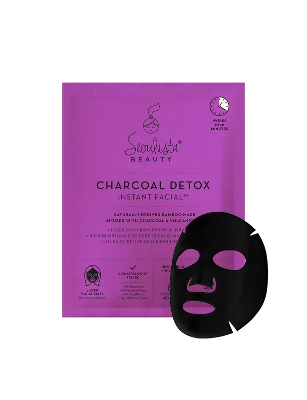 Seoulista Charcoal Detox Instant Facial®  Skincare Cleansing Clear Hydrate 4