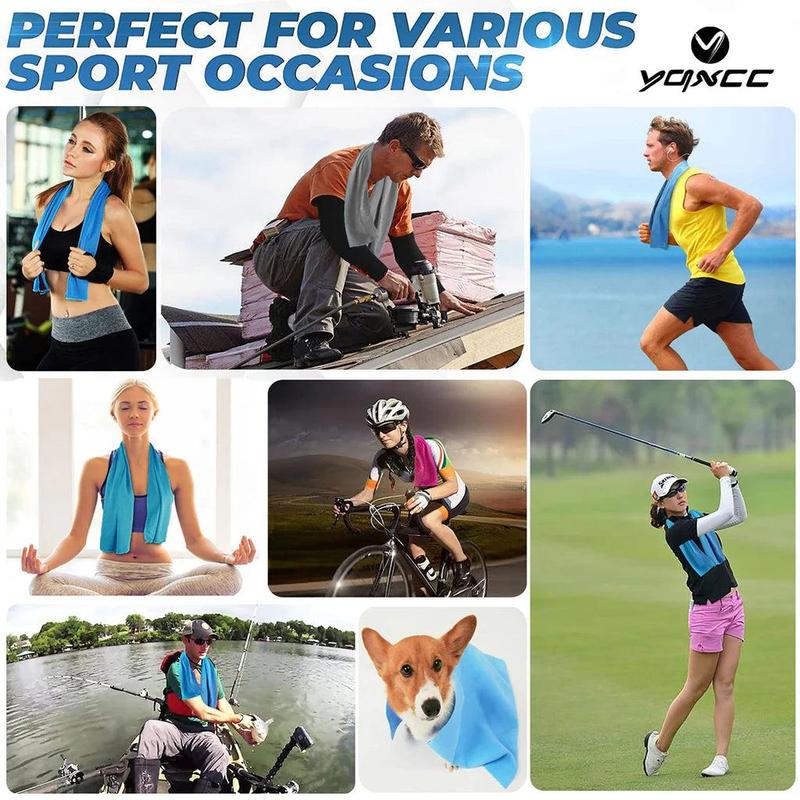 3 Pcs Cooling Towel Microfibre Quick Dry Breathable for Neck & Face During Sports Microfiber Rock 2