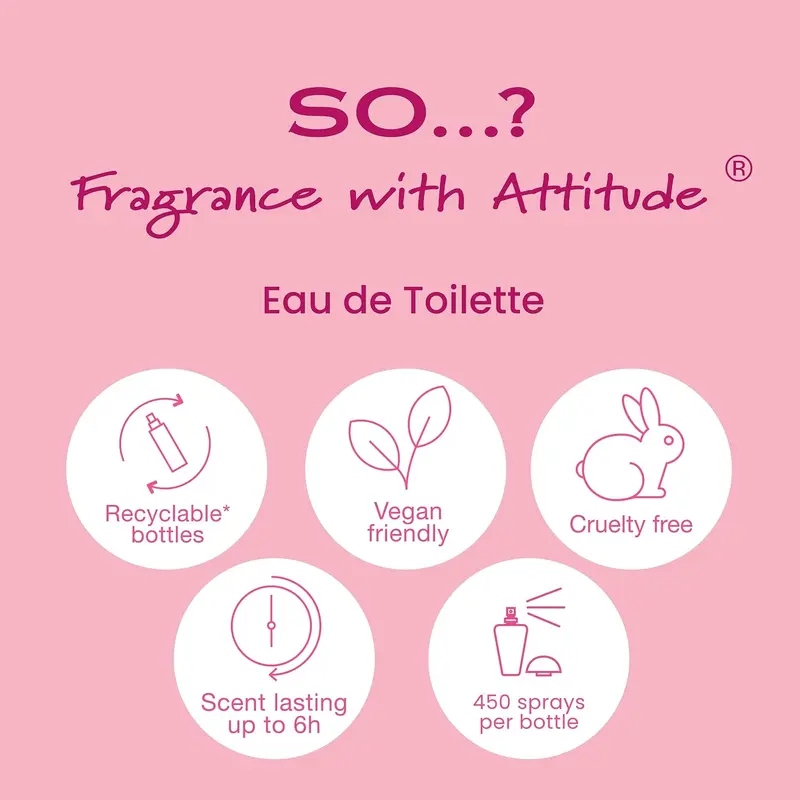 So…? Trio Three For Me Womens Eau de Toilette Perfume Gift Set, Travel Size Perfume for Women (3x15ml) 4