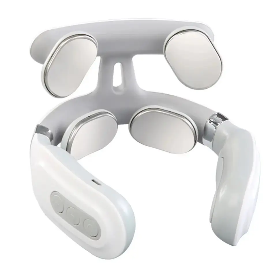 Electric Massager for Neck Shoulder Pain Relief USB Neck Massager Relax Muscles Floating 4 Heads Heating Massager