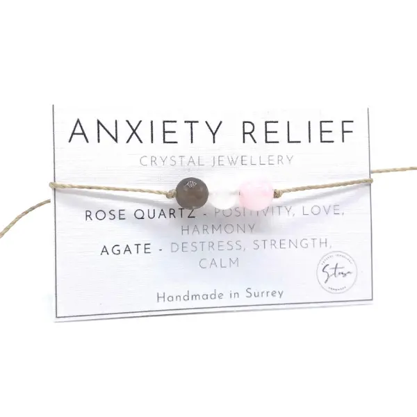 Stosa - Crystal Bracelet - Real Crystal Jewellery - String Crystal Bracelet - Energy Bracelet - Anxiety Bracelet - Healing Bracelet - Crystal Anklet Daily Birthday 1