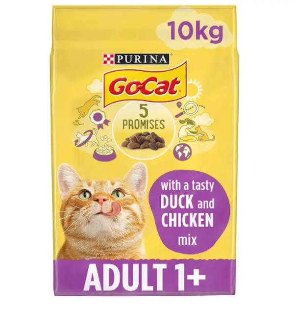 Adult Chicken & Duck Dry Cat Food 10kg (Packaging may vary)