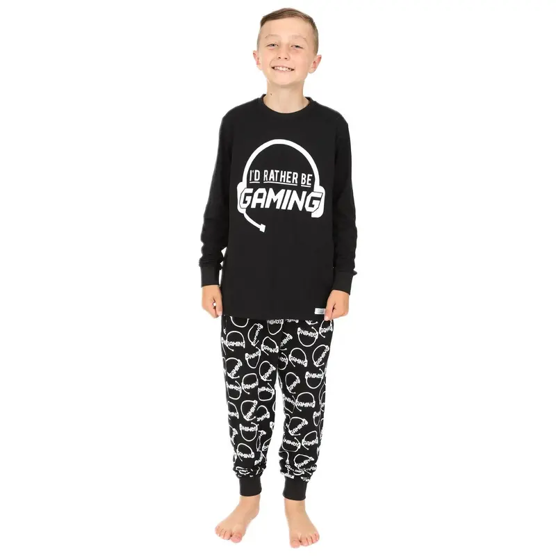 Boys I'd Rather Be Gaming Long Pyjamas 0