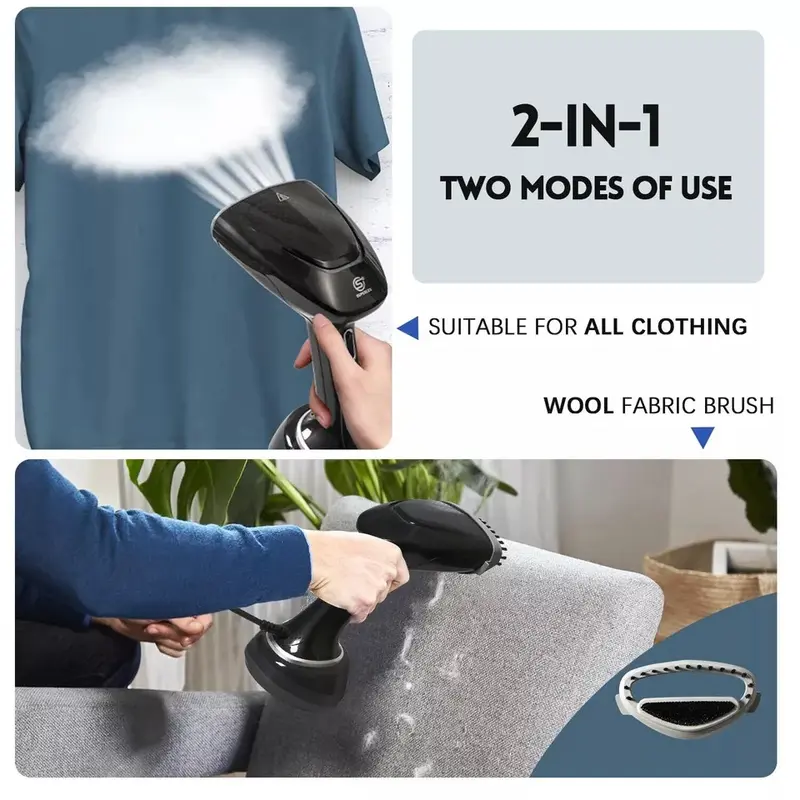 Superlex Handheld Garment Clothes Steamer Portable Travel Steam Heat Iron 1700W 7