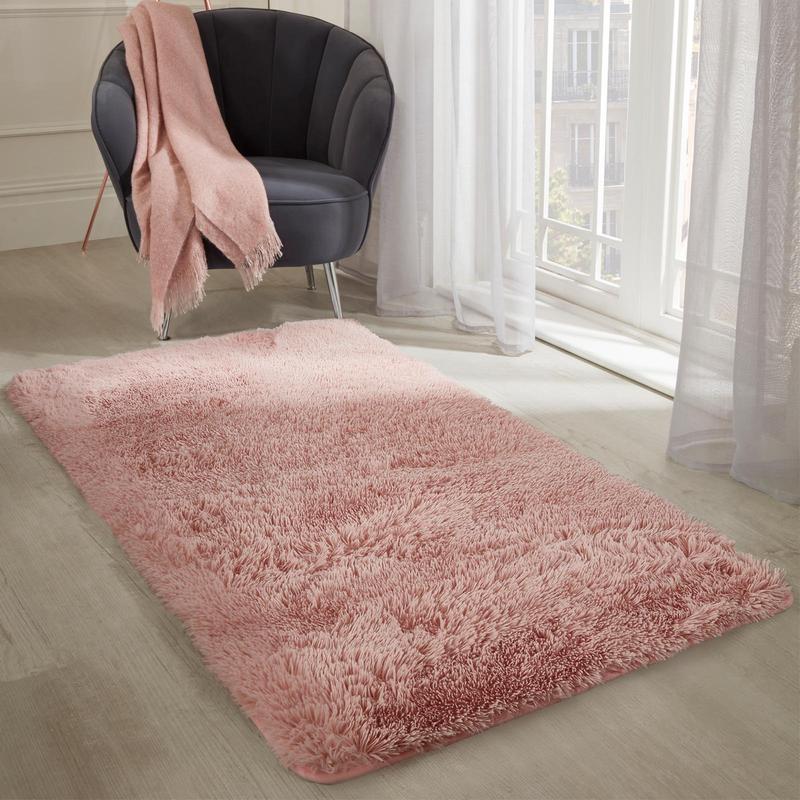 Sienna Fluffy Rug Anti-Slip/Skid Shaggy Large Bedroom Non-Shed Floor Carpet Mat 2