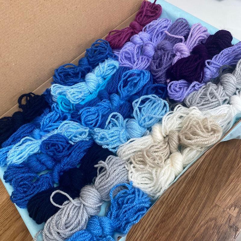 A box of various exquisite  ‘Scrap’ yarn collection 1