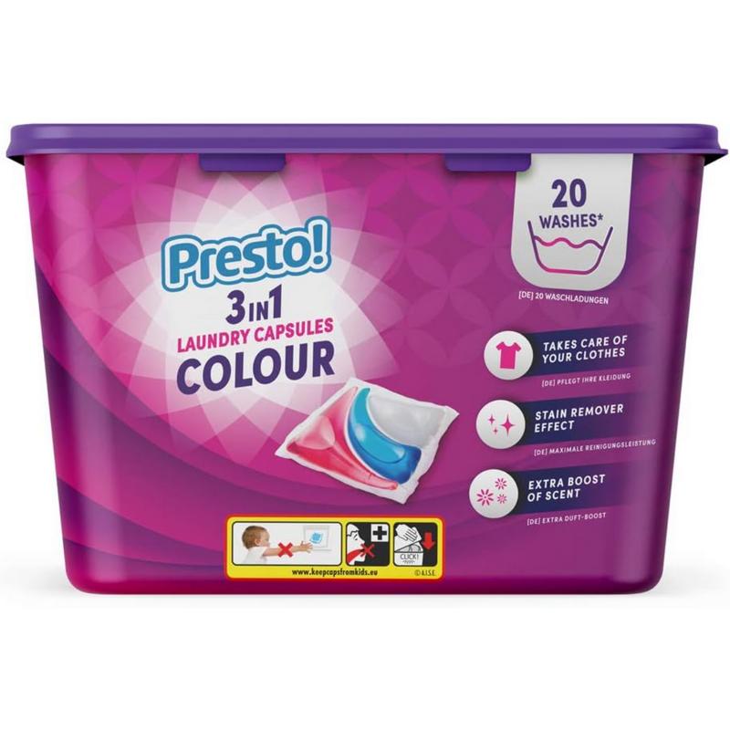 Product Introduction of Presto! Colour Laundry Capsules 3-in-1, Fresh Scent, 80 Count 2