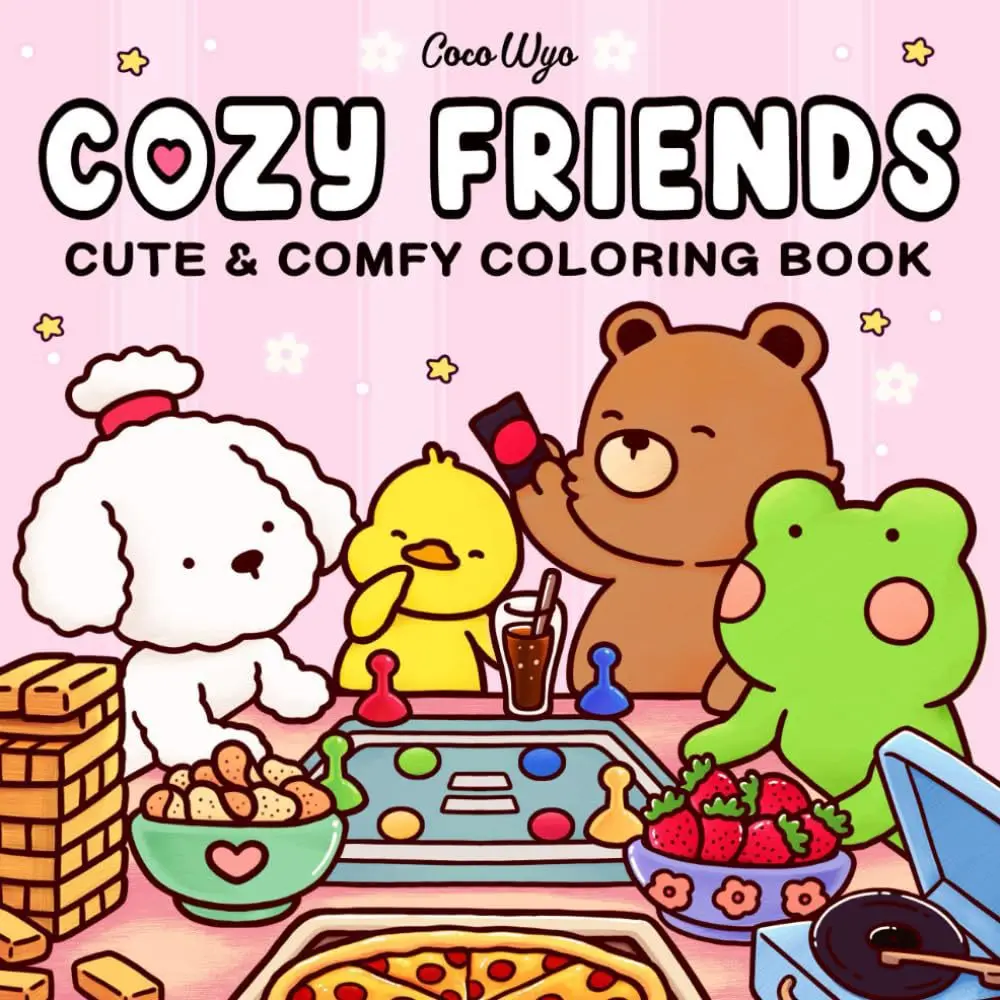 Comfy Patterns Coloring Book, 1 Count Bold and Easy Coloring Book, Cute and Fashionable, Easy and Big Designs for Relaxation, Ideal Gift for Teens