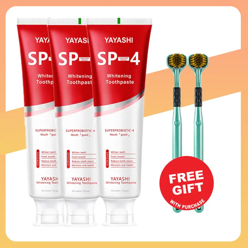 Yayashi Sp-4 Probiotic Whitening Toothpaste - Achieve Deep Clean, Provide Professional Oral Care and Ensure Long-Lasting Fresh Breath for the Sake of Healthy Teeth. Cleansing 1