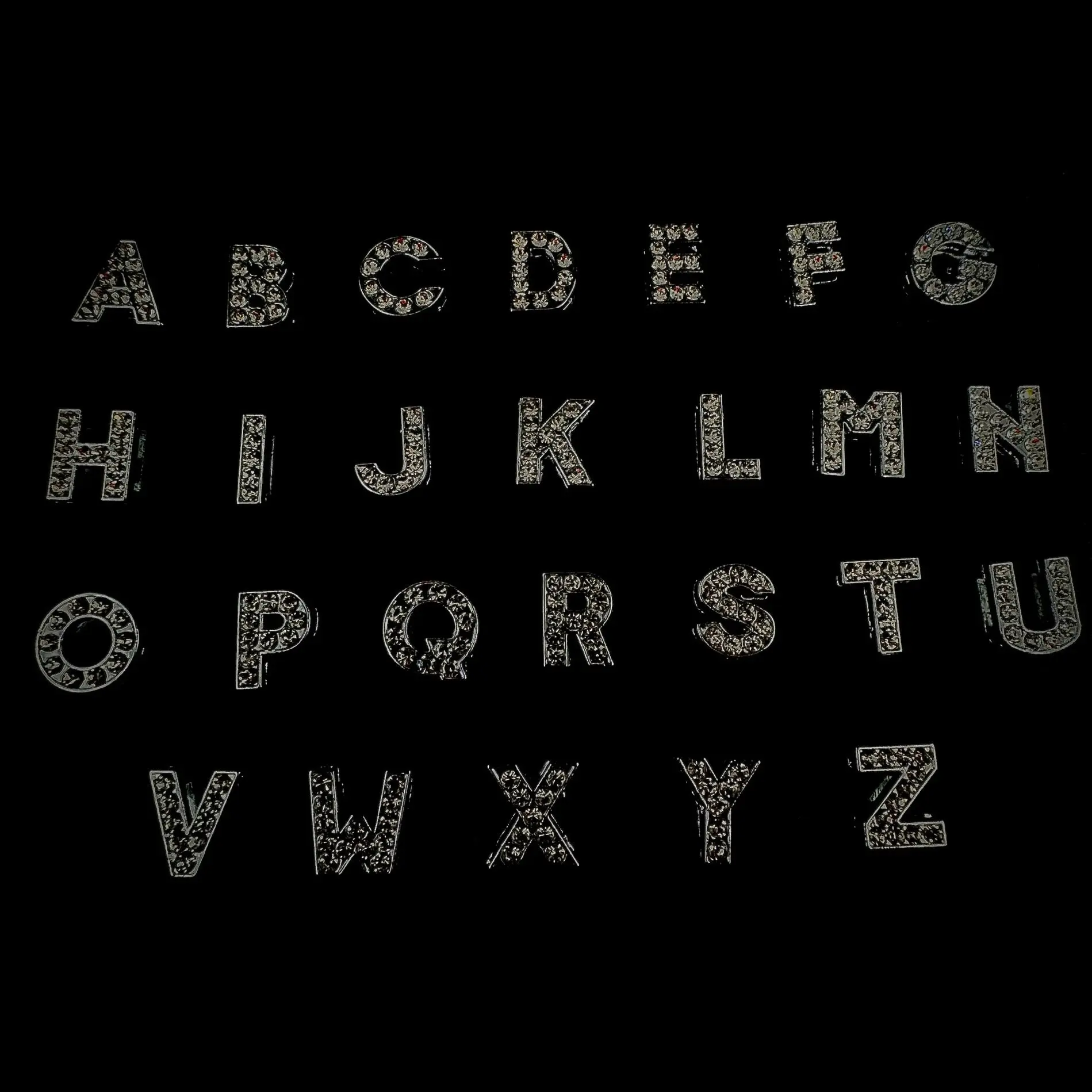 SILVER ALPHABETS