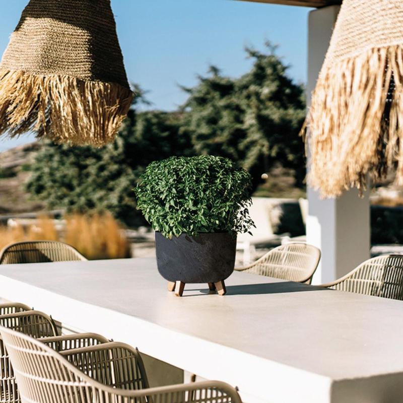 400mm Round Gracia Flower Pot with Case - 2