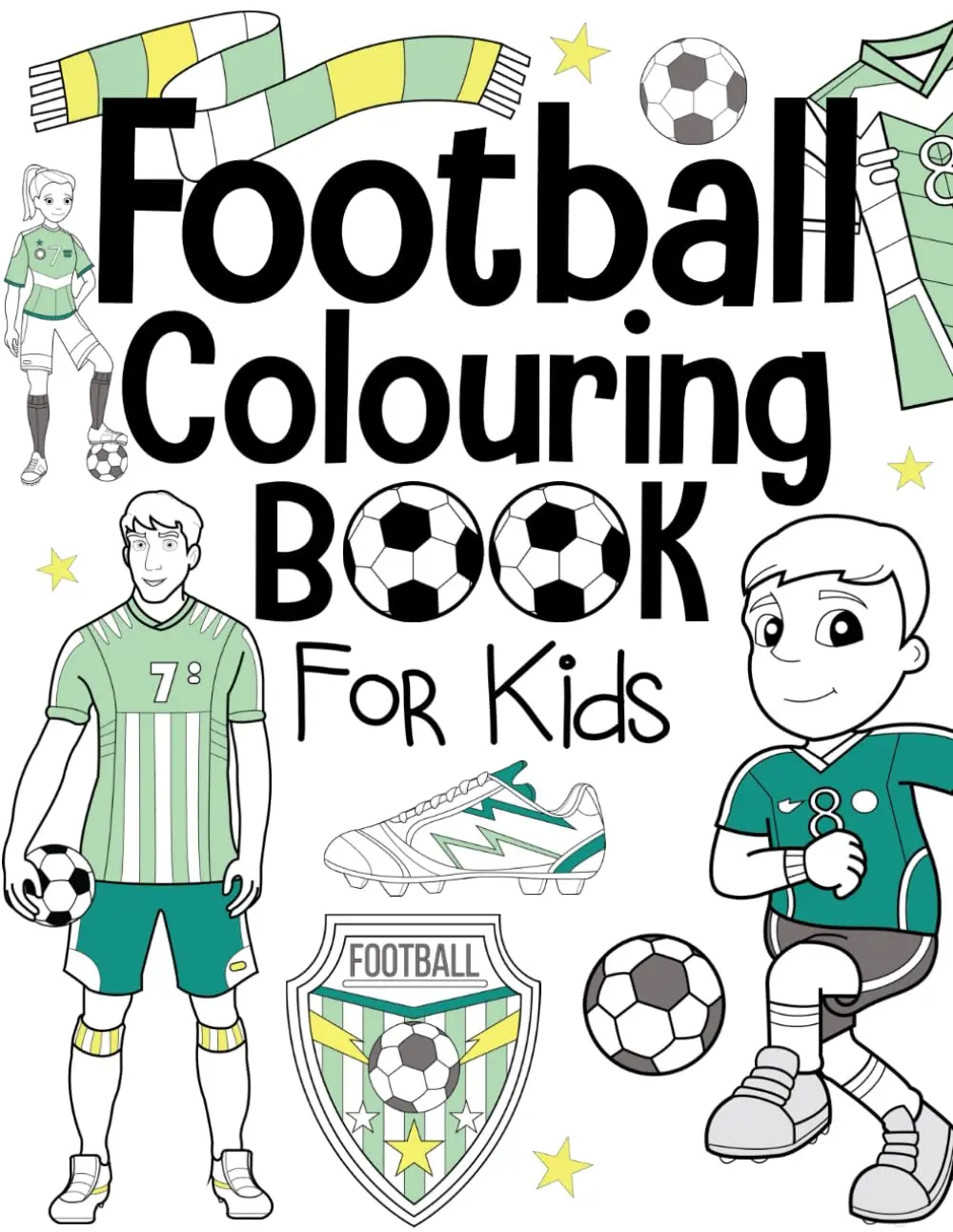 Football Colouring Book For Kids: Ages 4-8 Paperback – 19 Mar. 2019