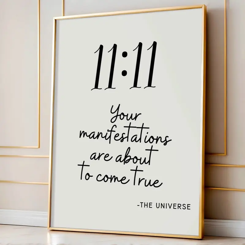 11:11 Angel Numbers, Spiritual, Spirituality, Trendy Prints, Affirmation Art Print, Modern Home Decor Typography Prints, Minimalist Decor, Simplicity Prints, Wall Art, Poster, Prints 0