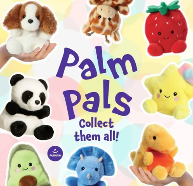 Aurora Palm Pals Soft Toy with YooHoo to the Rescue Netflix Original Series, 13cm, Eco-Friendly, Recyclable Materials
