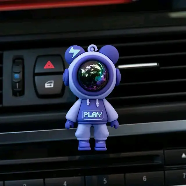 Purple Astronaut-Shaped Car Air Freshener