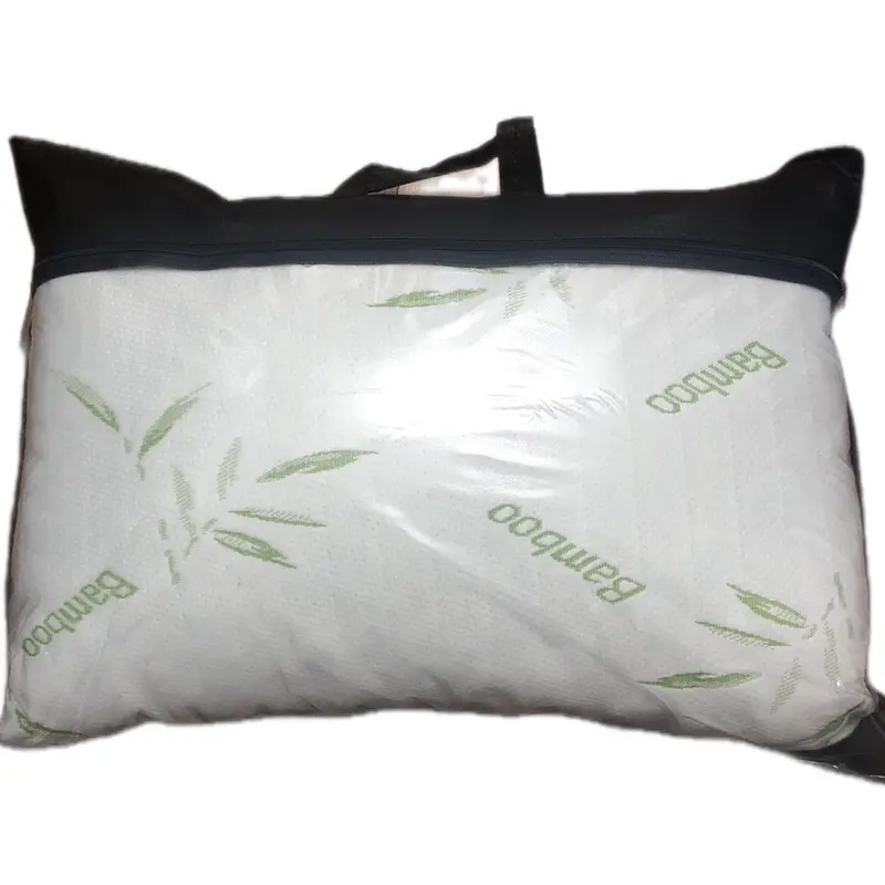 luxury bamboo foam pillow • White •  Soft • Back Support • Washable 4