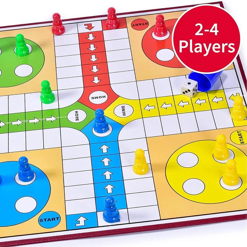 Ludo Game, Traditional Ludo Board Game, Folding Ludo Game Christmas Gift 1