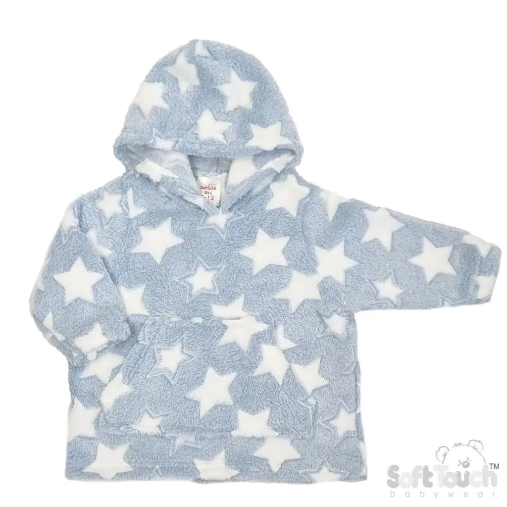 Blue Star Oversized Hoodie Soft Touch Loungewear Outerwear