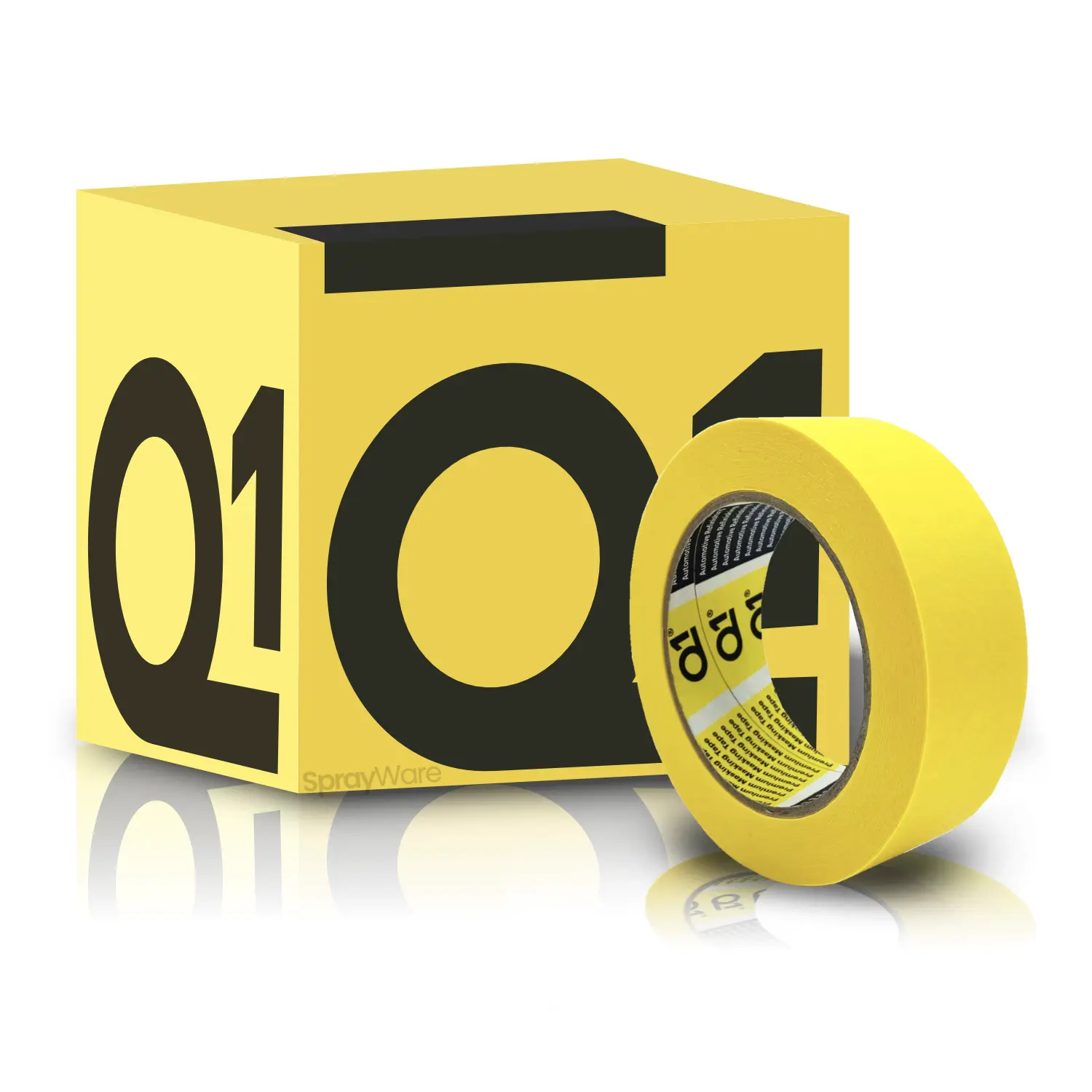 Q1 Masking Tape Premium Automotive 36mm x 50m Full Box 24 Rolls