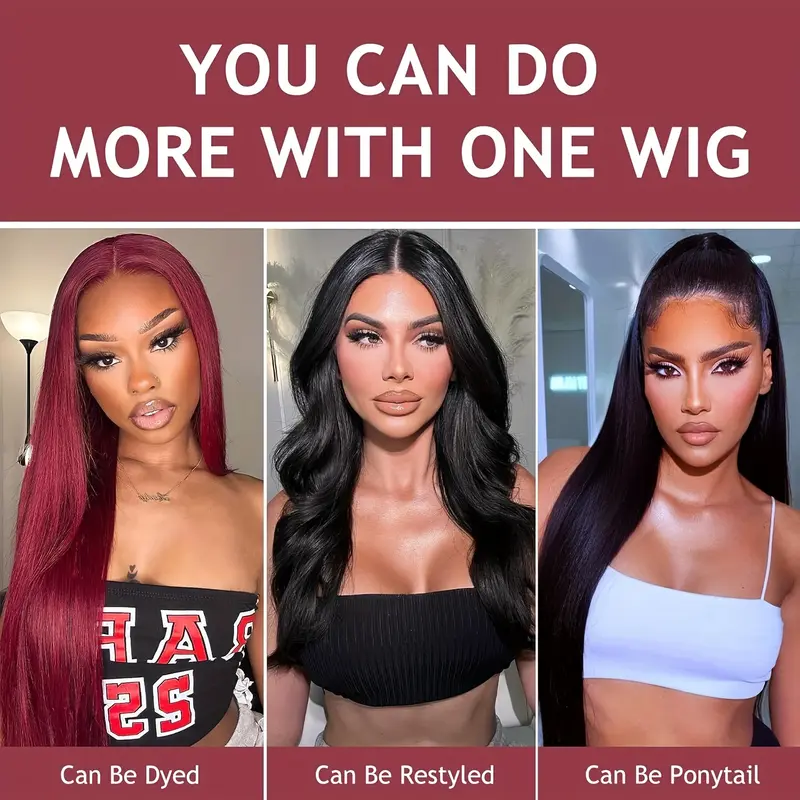 Wear And Go Glueless Wigs Human Hair Pre Plucked Pre Cut 4X4 HD Lace Front Wigs Human Hair Straight Human Hair Lace Front Wigs For Women 150%Density 5