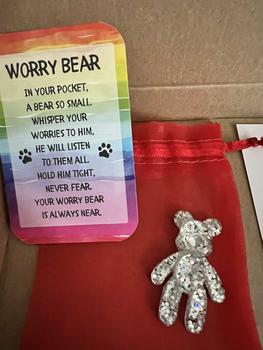 Product Review of Worry Bear Keepsake Bear, Anxiety, Mental Health - Gift Present Ideas from L**e l**y g**m 0