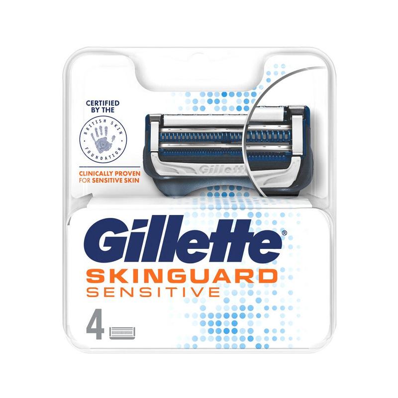 Gillette SkinGuard Sensitive Razor Blades for Men - 4 Refills | Gentle Shave for Sensitive Skin 1