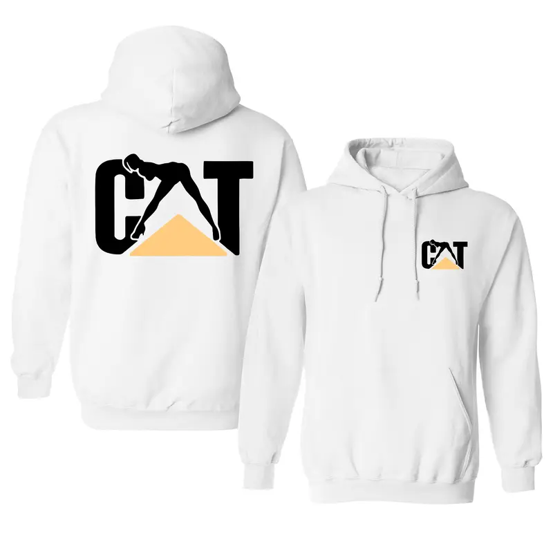 Cat With Woman Hoodie, Unisex Hoodie for Comfort and Adventure, Pullover Cotton Menswear 7