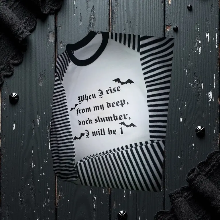 When I Wake Up 1 YEAR OLD Birthday Pyjamas gothic alt style